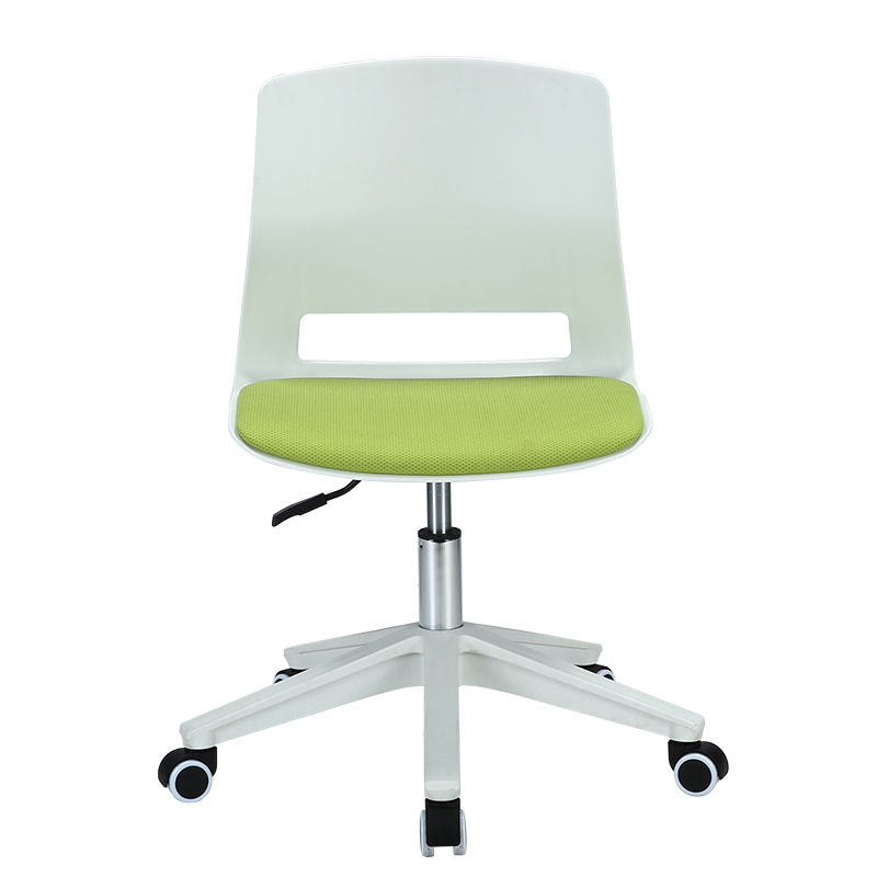 Modern Desk Chair Office Armless Chair Conference Chair with Wheels