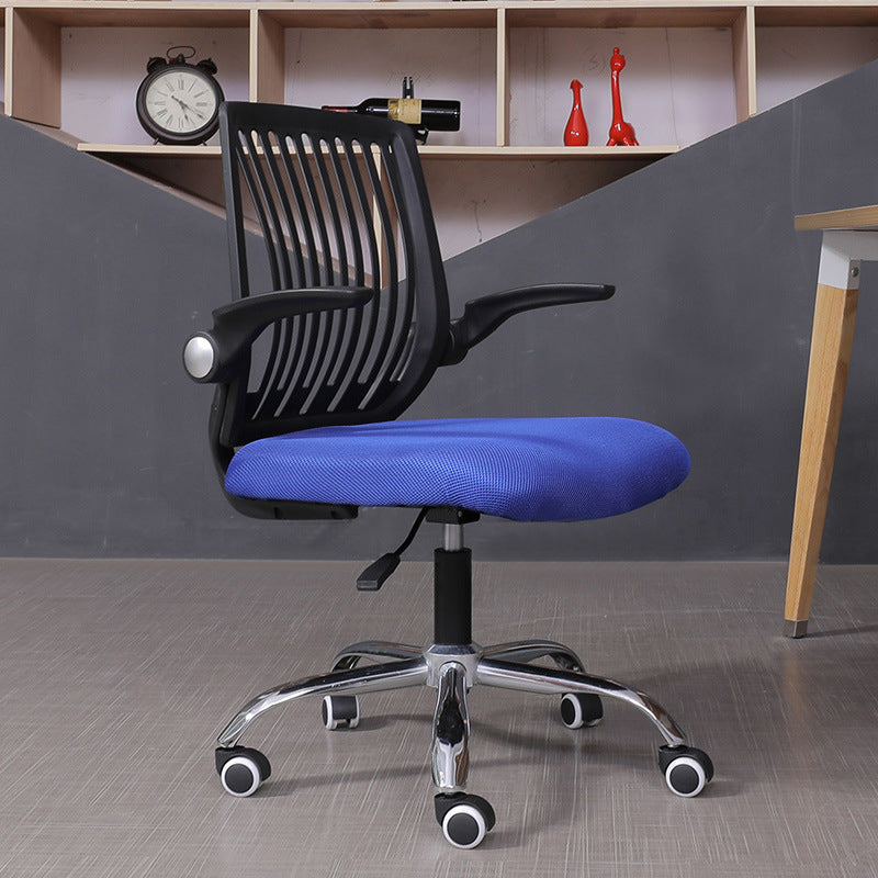 Modern Desk Chair Nylon Computer Chair Mid-Back Chair with Wheels