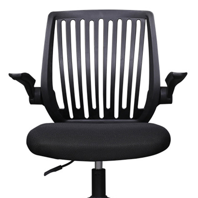 Modern Desk Chair Nylon Computer Chair Mid-Back Chair with Wheels