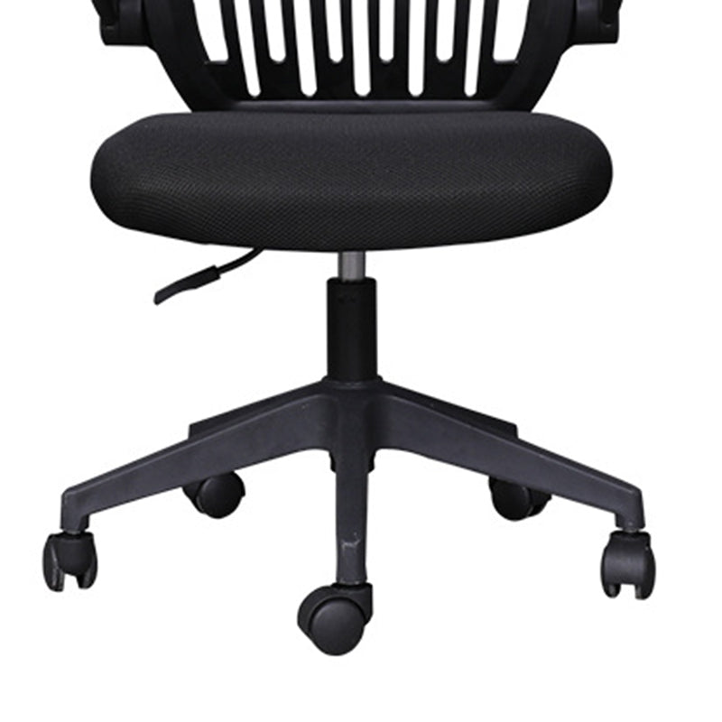 Modern Desk Chair Nylon Computer Chair Mid-Back Chair with Wheels