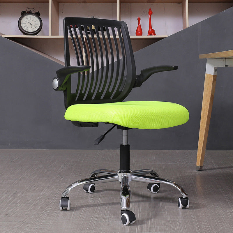 Modern Desk Chair Nylon Computer Chair Mid-Back Chair with Wheels