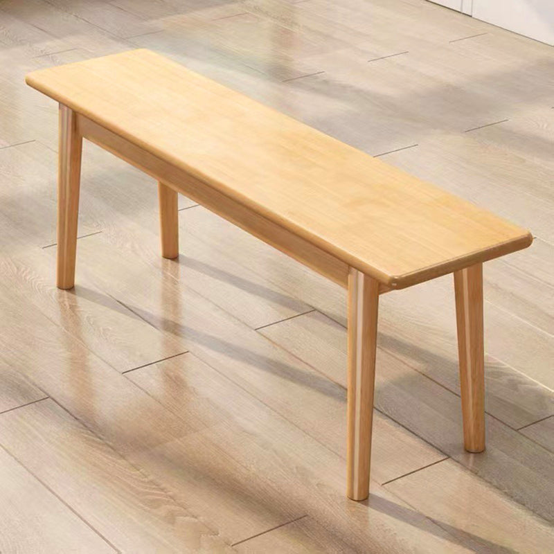 11.7-inch Width Modern Seating Bench Solid Wood Rectangle Solid Color Bench