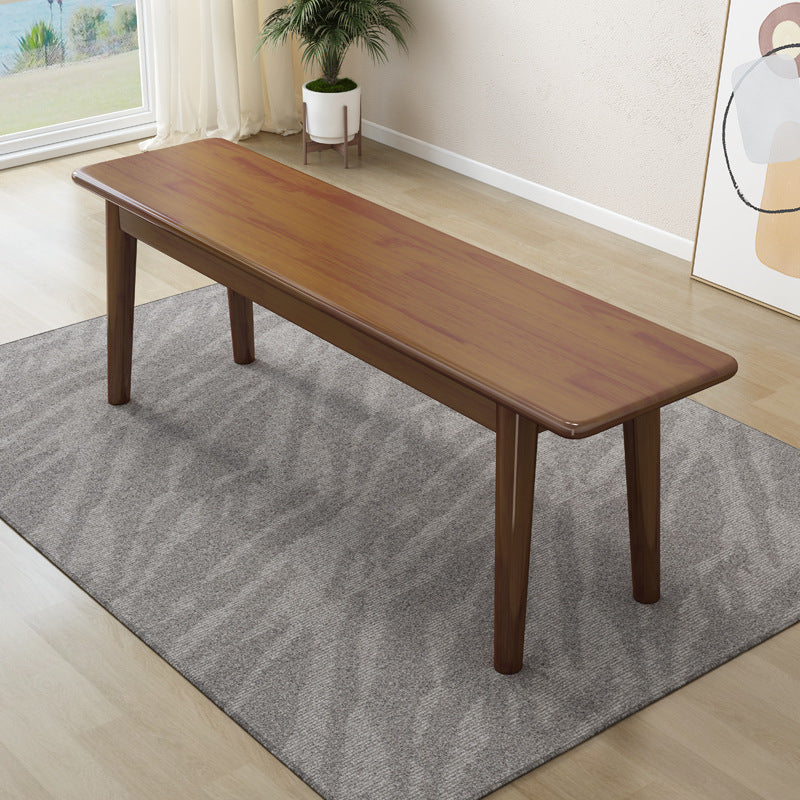 11.7-inch Width Modern Seating Bench Solid Wood Rectangle Solid Color Bench