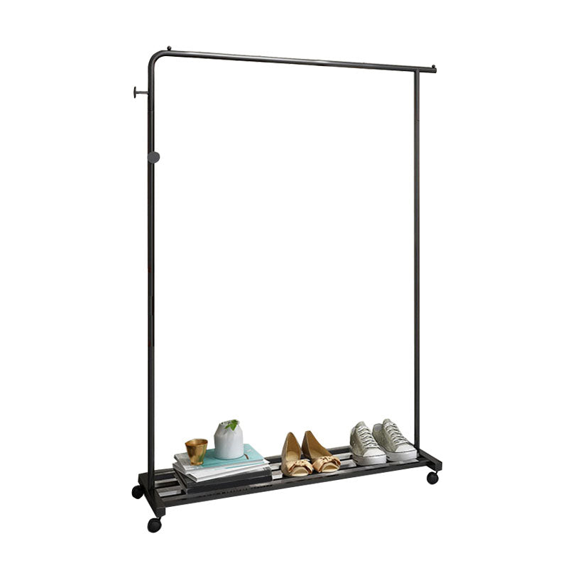 Industrial Coat Rack Metallic Free Standing Coat Rack with Universal Wheel