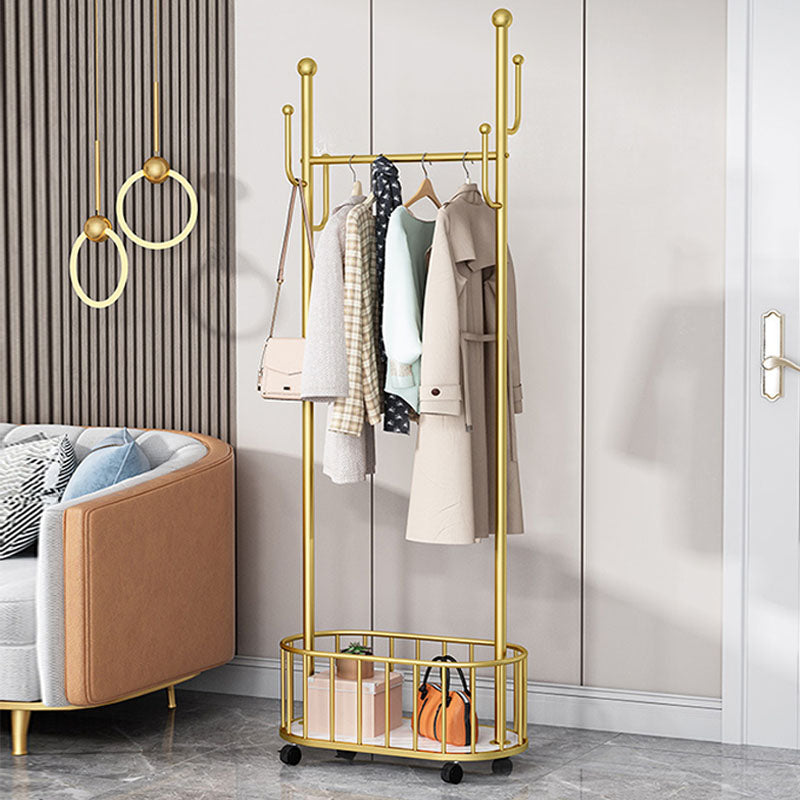 Modern Style Coat Rack Solid Color Free Standing Hooks Design Coat Rack