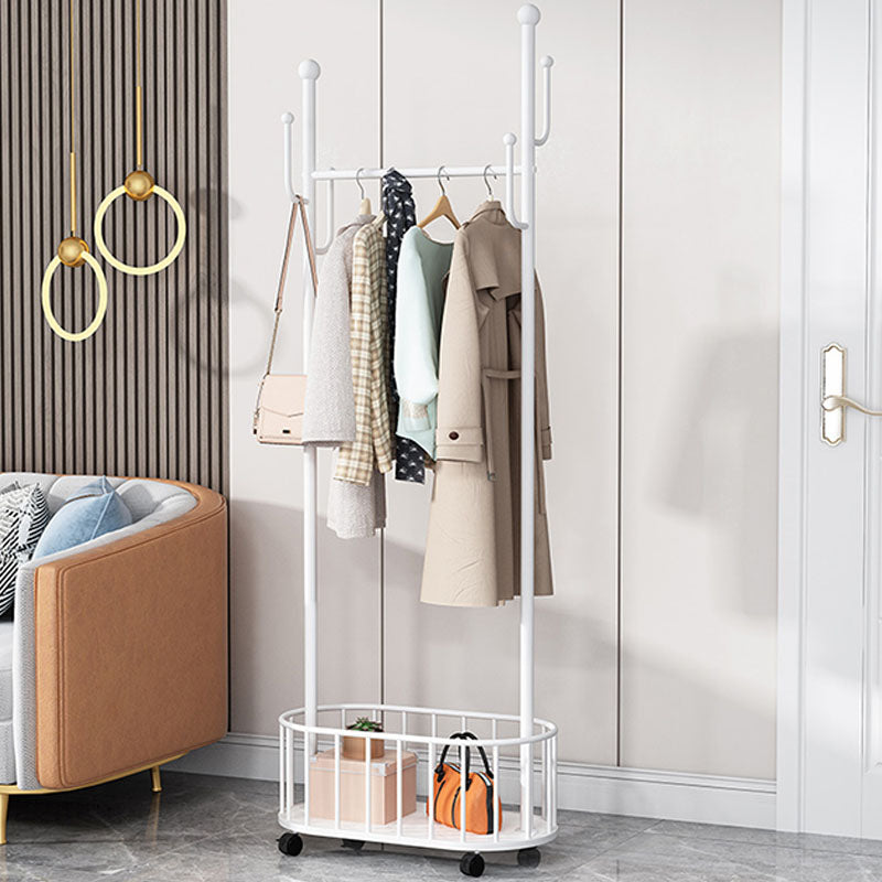 Modern Style Coat Rack Solid Color Free Standing Hooks Design Coat Rack