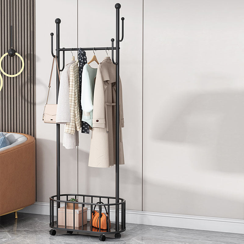 Modern Style Coat Rack Solid Color Free Standing Hooks Design Coat Rack