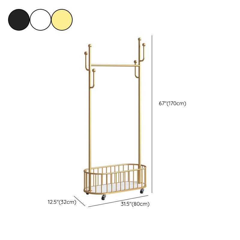 Modern Style Coat Rack Solid Color Free Standing Hooks Design Coat Rack