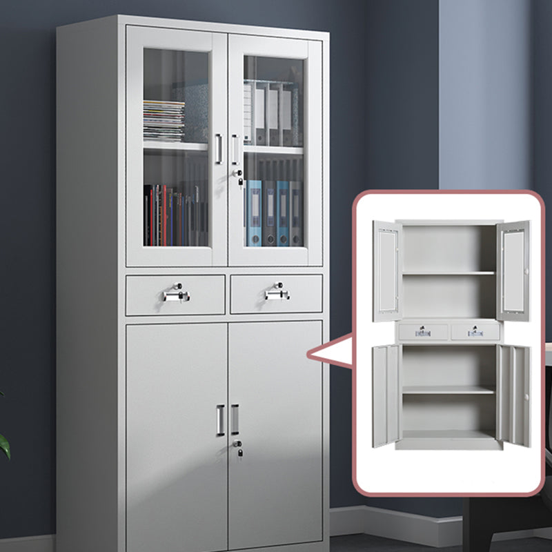 Modern Locking File Cabinet Metal Filing Cabinet with Storage Shelves