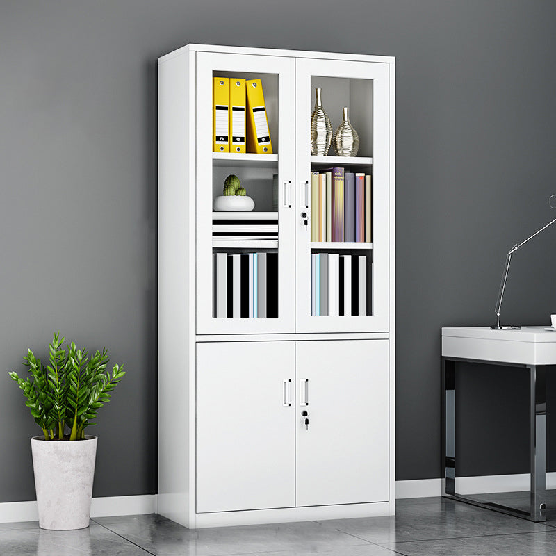 Modern Vertical File Cabinet Storage Shelves File Cabinet in White