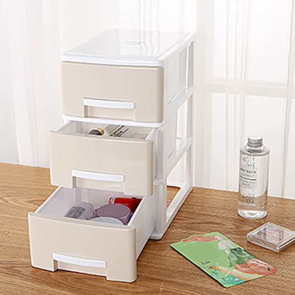 Contemporary File Cabinet Plastic Lateral Drawers Filing Cabinet for Home and Office