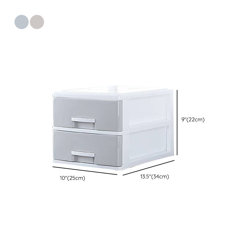 Contemporary File Cabinet Plastic Lateral Drawers Filing Cabinet for Home and Office