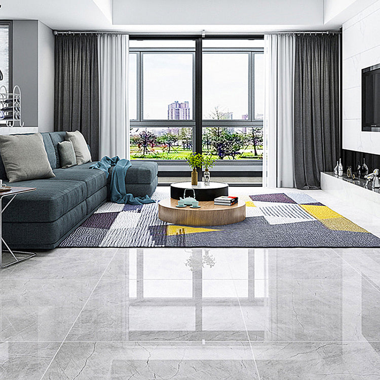 Square Floor Tile Texture Pattern Straight Edge Dirt Resistant Indoor Floor Tile