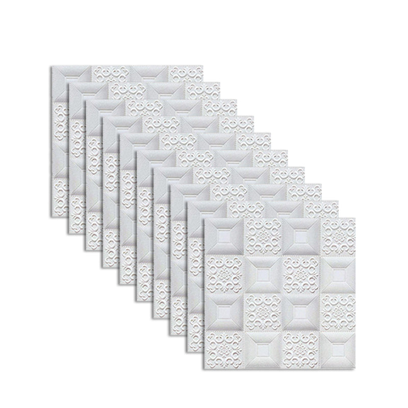 Wall Ceiling Glam Peel and Stick Waterproof Faux Brick Living Room Wall Panel (10-Pack)