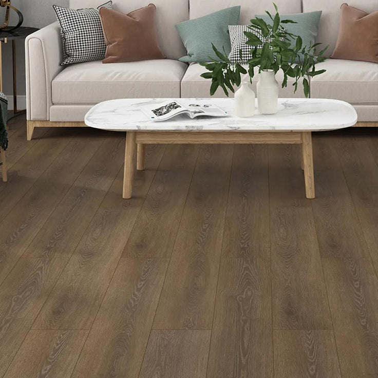 Light Wooden Laminate Plank Flooring Scratch Resistant Laminate Floor