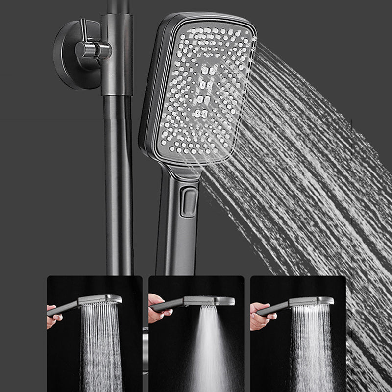 Contemporary Shower System Slide Bar Handheld Shower Head Wall Mounted Shower Set