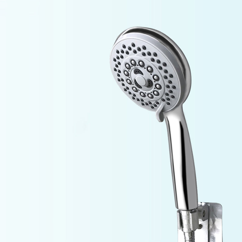 Contemporary Style Shower Head Round Plastic Handheld Shower Head