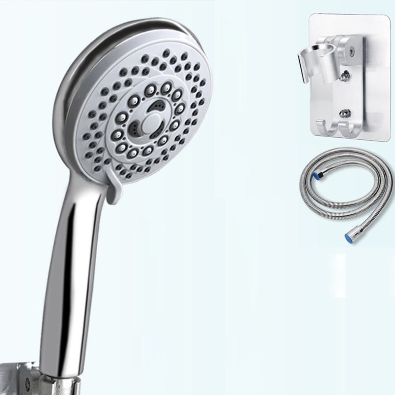 Contemporary Style Shower Head Round Plastic Handheld Shower Head