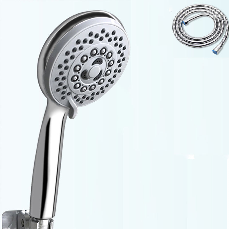 Contemporary Style Shower Head Round Plastic Handheld Shower Head