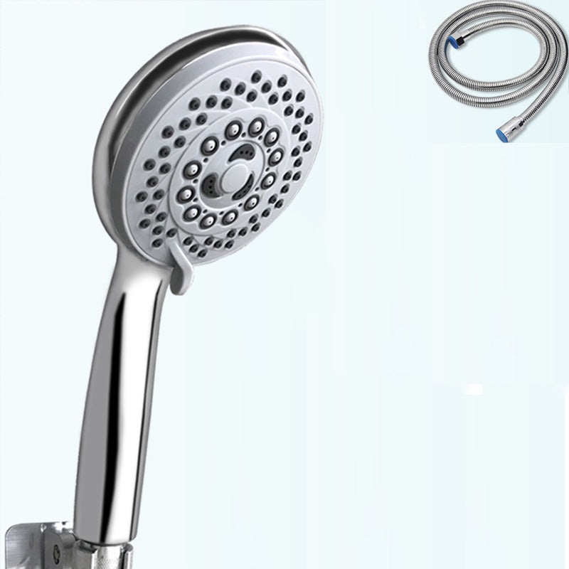 Contemporary Style Shower Head Round Plastic Handheld Shower Head