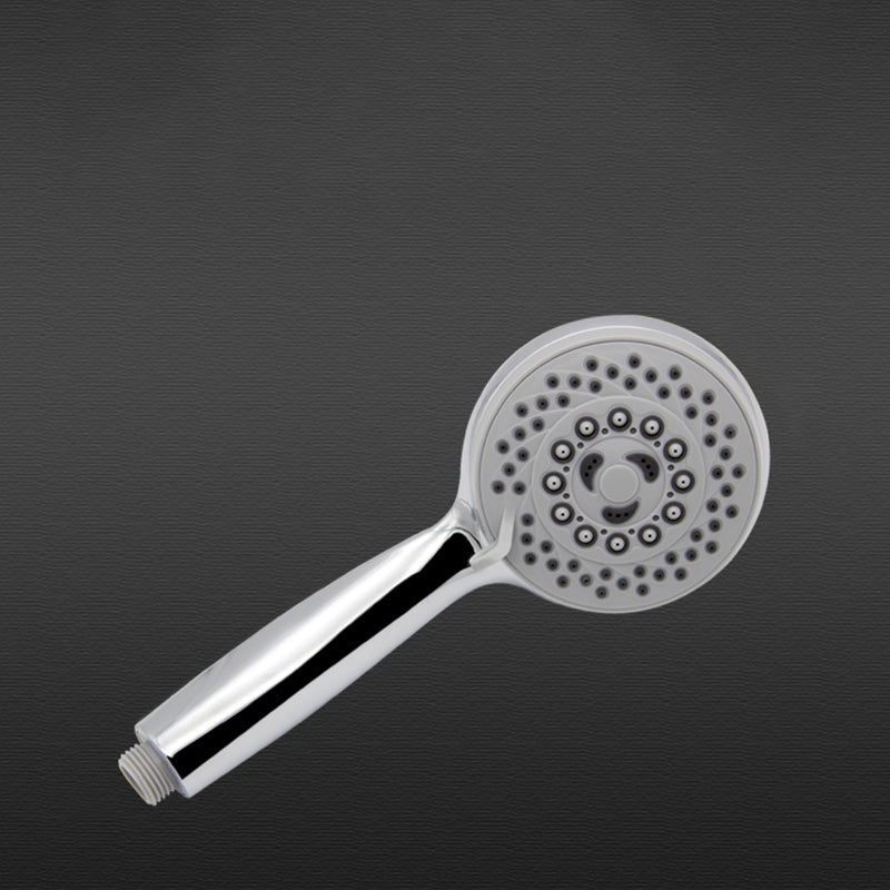 Contemporary Style Shower Head Round Plastic Handheld Shower Head