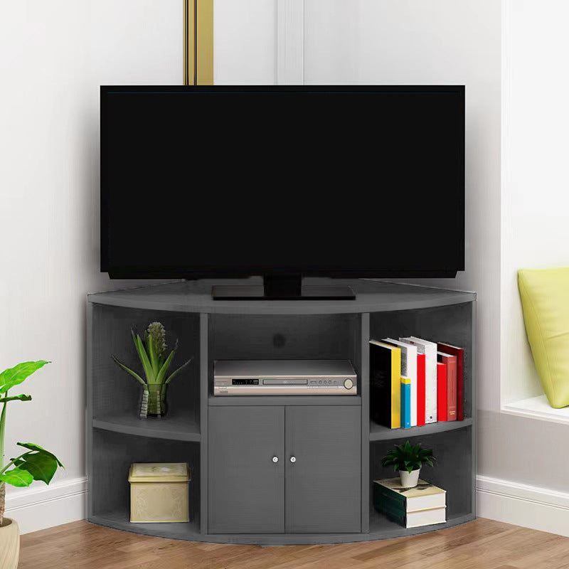 Modern Wood TV Console Corner Unit TV Media Stand for Living Room