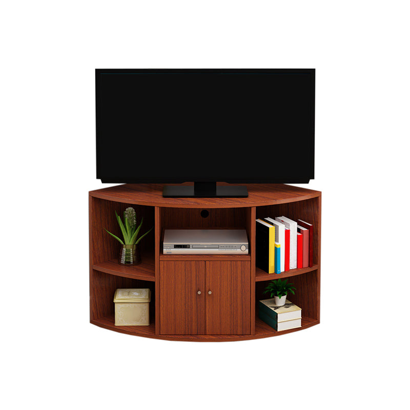 Modern Wood TV Console Corner Unit TV Media Stand for Living Room