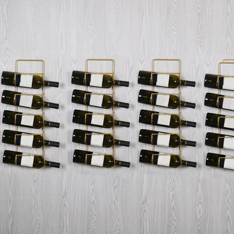 Modern Metal Bottle Wine Rack Home Wall Mounted Wine Bottle Rack