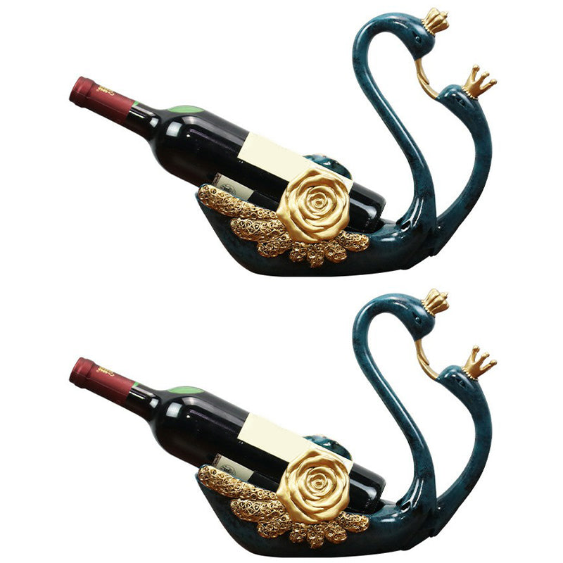 Glam Tabletop Wine Bottle Holder Resin Wine Rack Bottle for Room