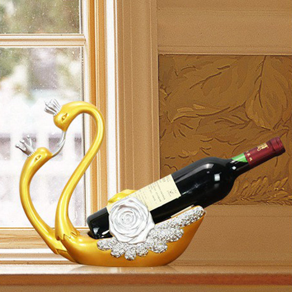 Glam Tabletop Wine Bottle Holder Resin Wine Rack Bottle for Room