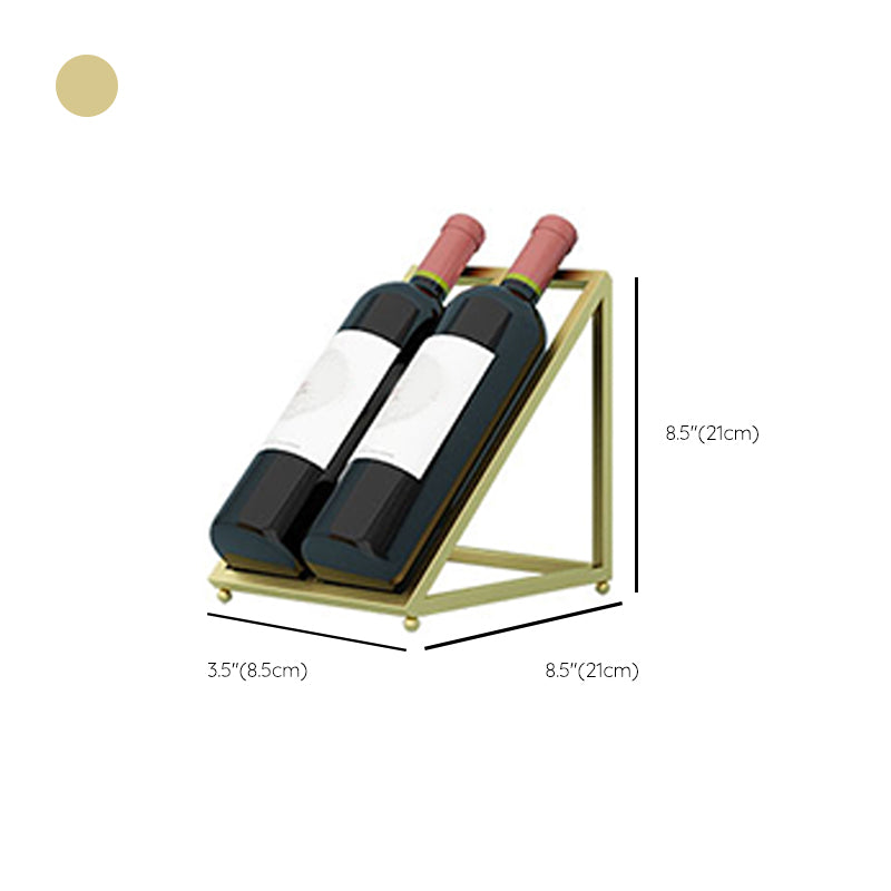 Countertop Luxury Style Wine Bottle Holder Metal Bottle Wine Rack