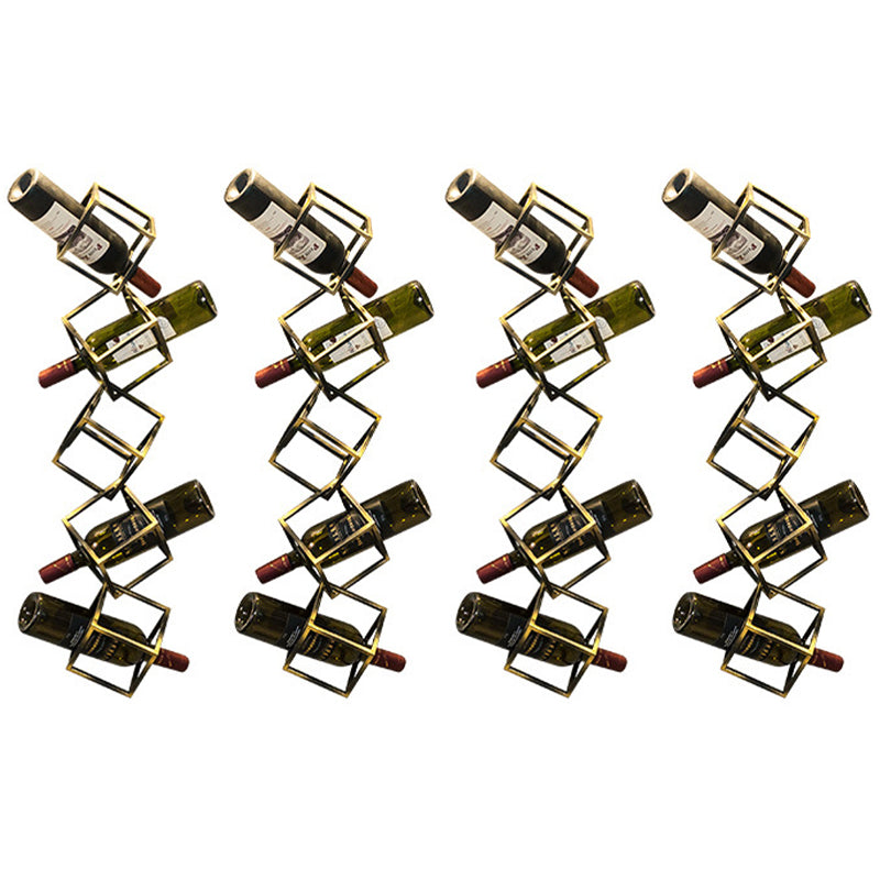 Metal Wall Mounted Wine Bottle Rack Industrial Bottle Holder