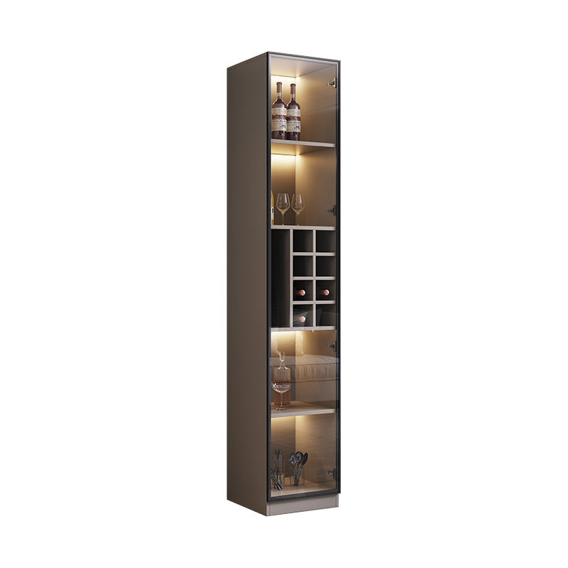 Contemporary Wood Display Stand Glass Doors Display Cabinet with Door