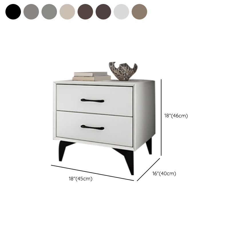 Contemporary Night Table Contemporary Bedside Cabinet with 2 Drawers