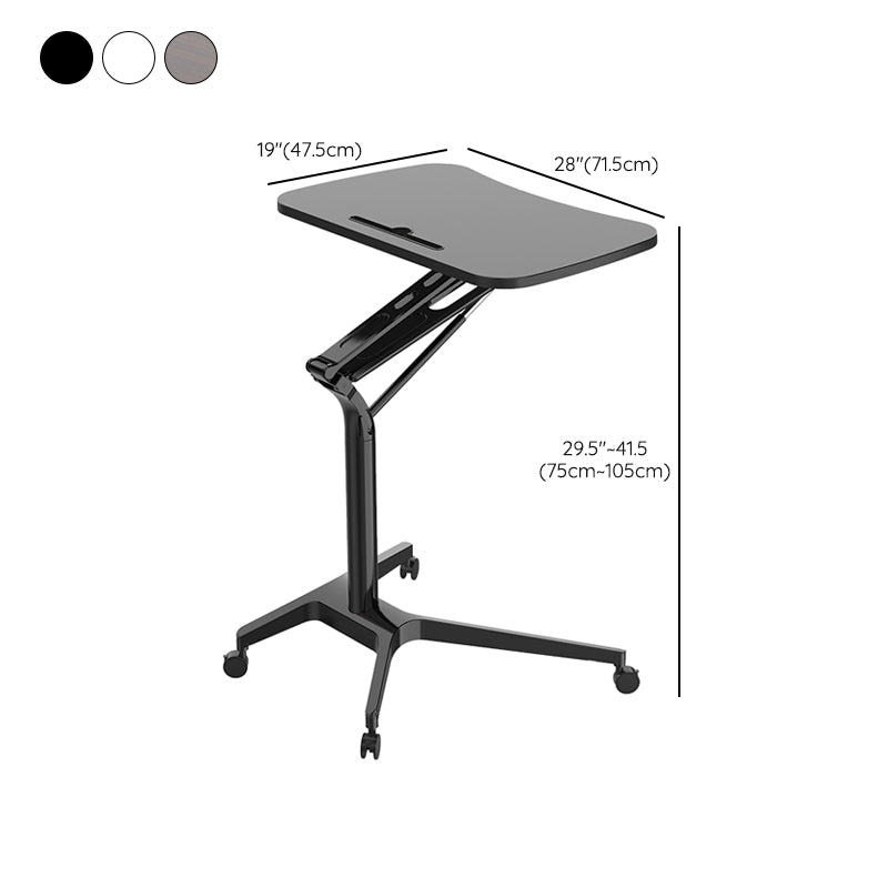 Rectangular Contemporary Standing Desk Adjustable Wooden Writing Desk