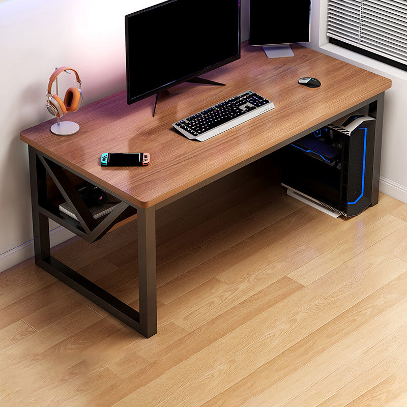 Modern Wood Computer Desk Cable Management Rectangular Office Desk