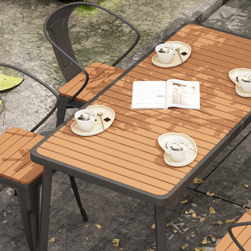 Industrial Style 1/2/5 Pieces Dining Set Reclaimed Wood Dining Table Set for Outdoor