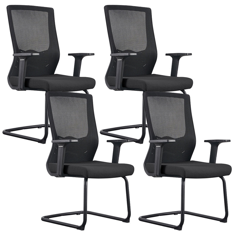 Contemporary Chrome Frame Arm Chair High Back Office Desk Chair