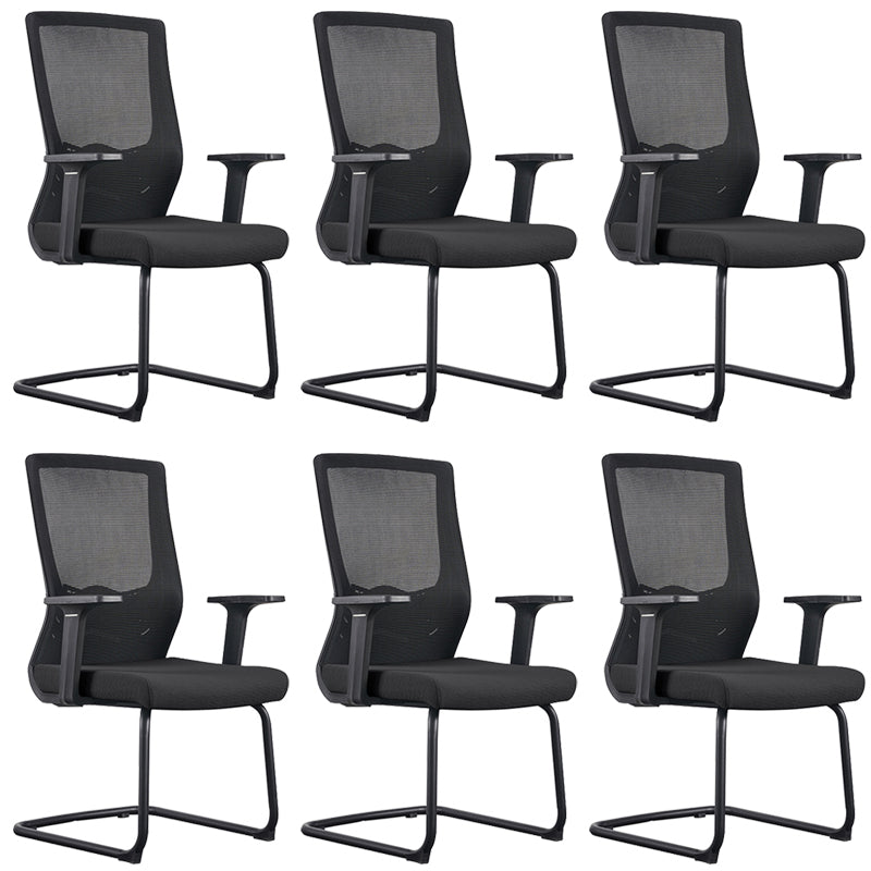 Contemporary Chrome Frame Arm Chair High Back Office Desk Chair