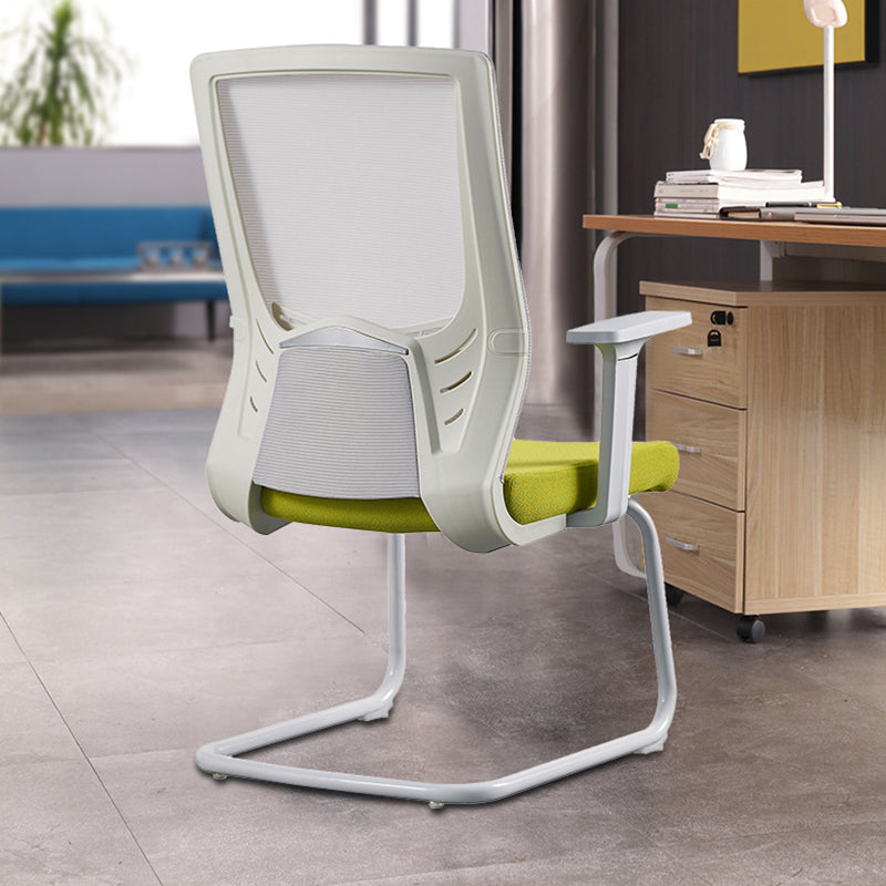 Contemporary Arm Chair No Wheels with Breathable AirGrid Seat and Back Desk Chair