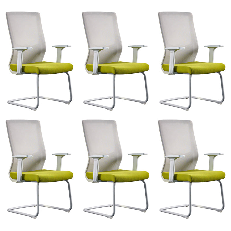 Contemporary Arm Chair No Wheels with Breathable AirGrid Seat and Back Desk Chair