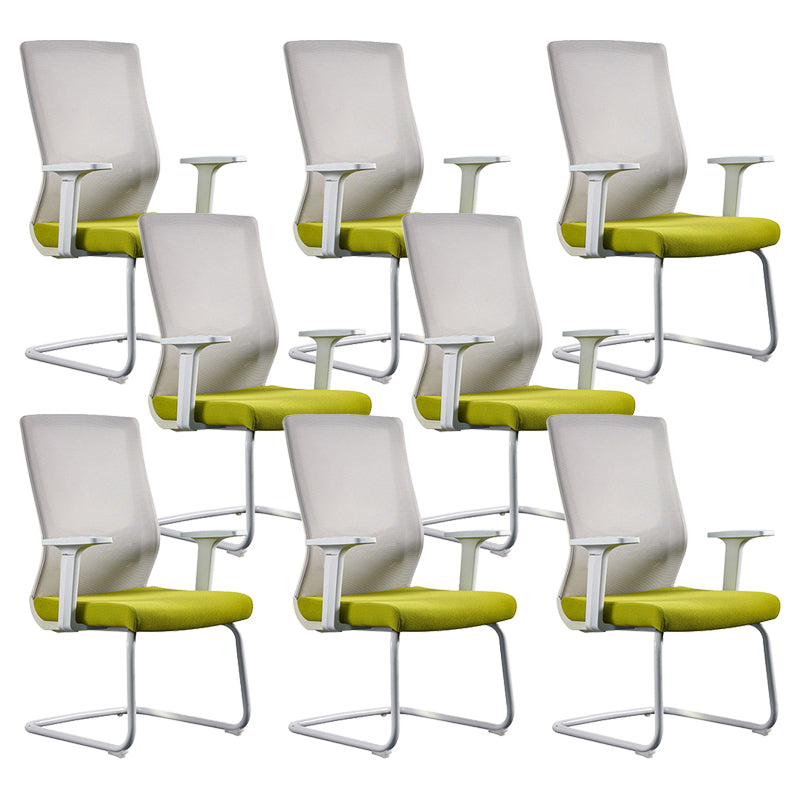 Contemporary Arm Chair No Wheels with Breathable AirGrid Seat and Back Desk Chair