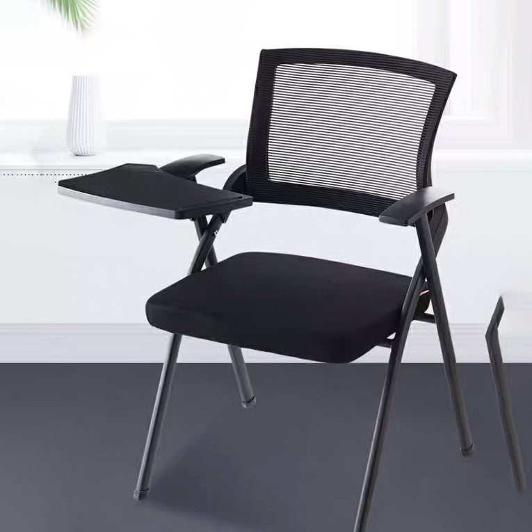 21" Wide Contemporary Desk Chair Black Low Back Conference Chair