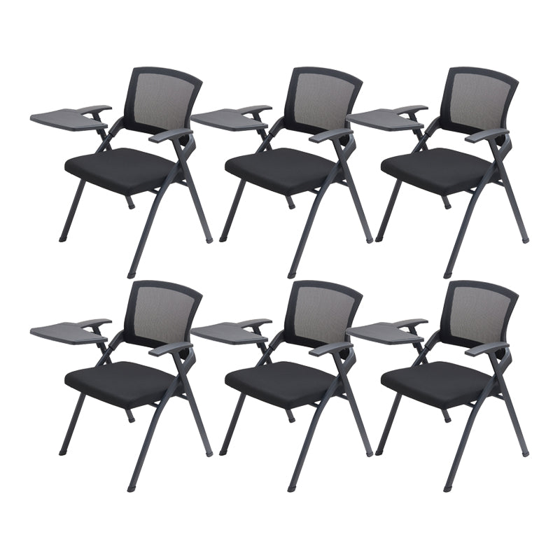 21" Wide Contemporary Desk Chair Black Low Back Conference Chair