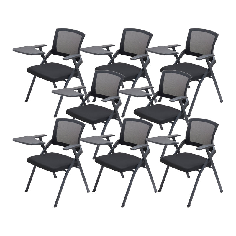 21" Wide Contemporary Desk Chair Black Low Back Conference Chair