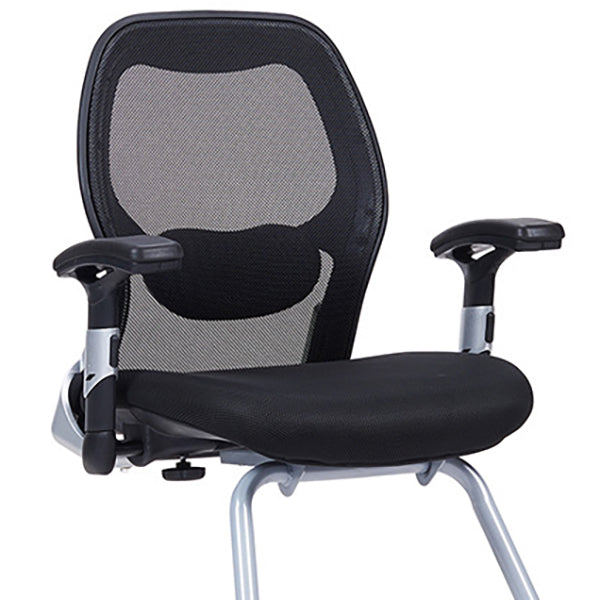 Black Contemporary Desk Chair Breathable AirGrid Office Chair