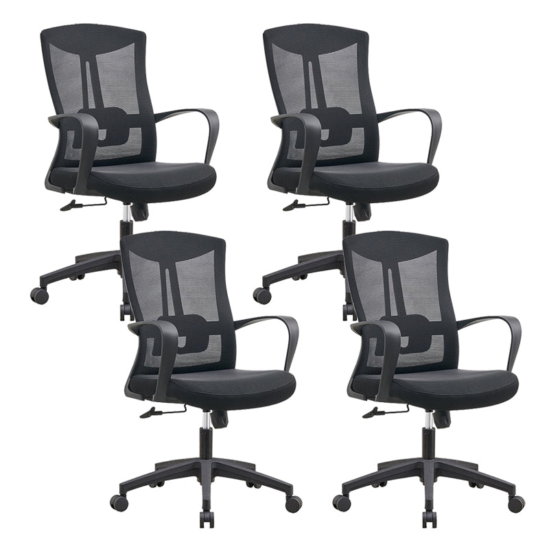 Modern Breathable AirGrid Swivel Chair Microfiber Conference Mid Back Chair