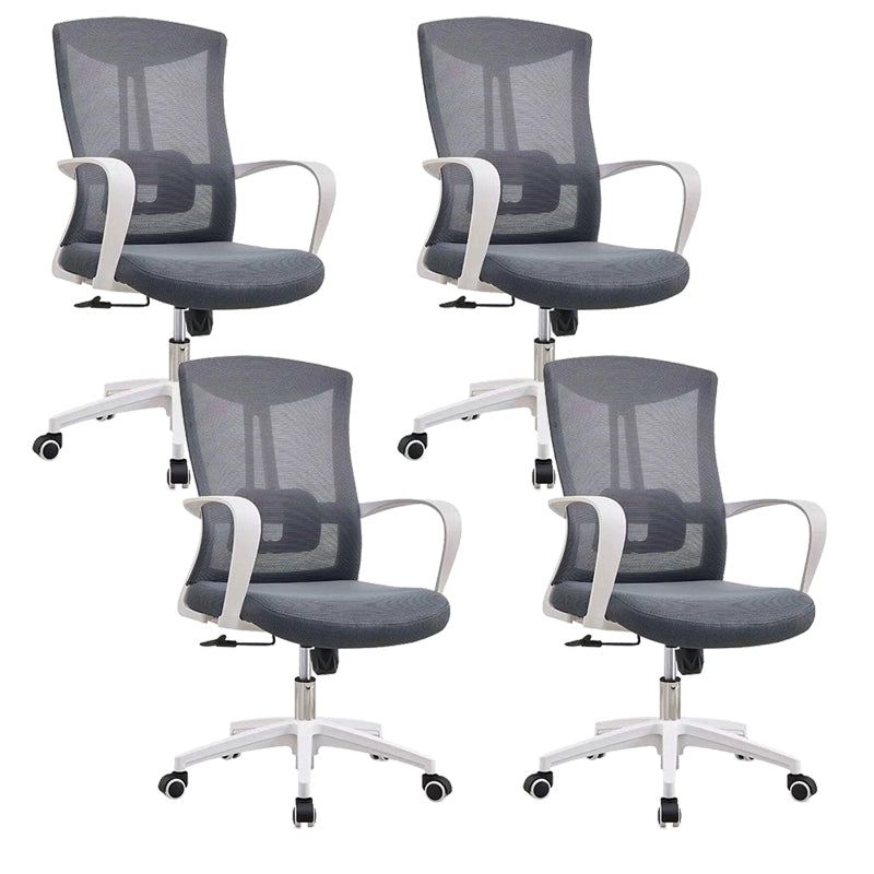 Modern Breathable AirGrid Swivel Chair Microfiber Conference Mid Back Chair