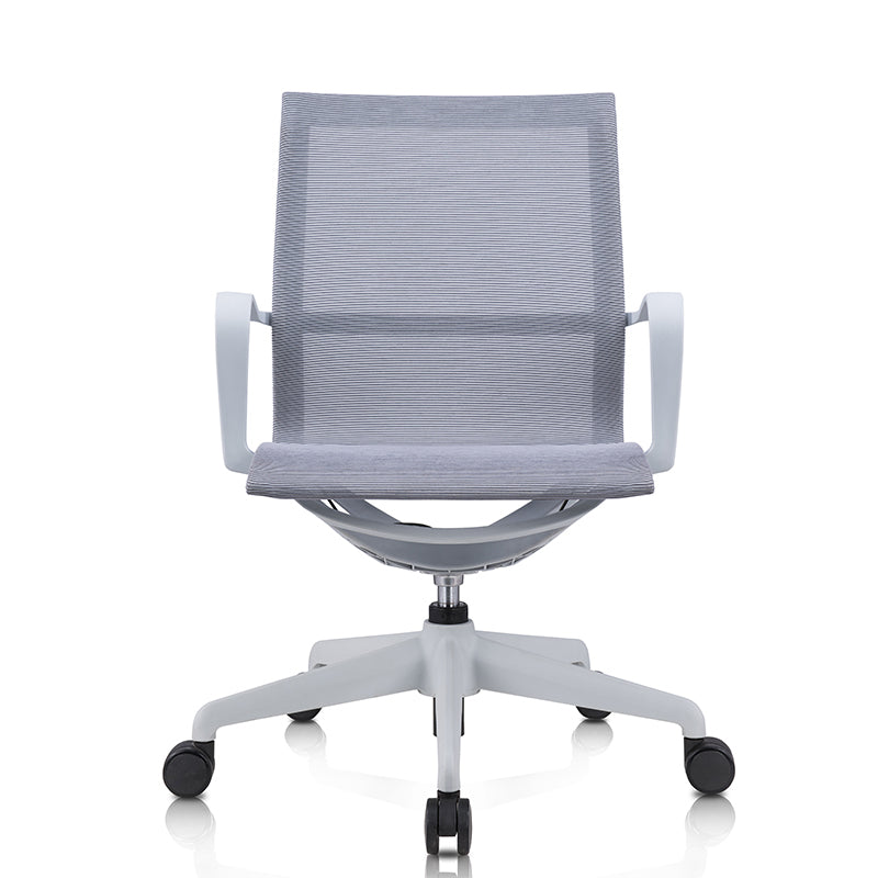 Modern Fixed Arm Conference Chair Office Ergonomic Mesh Task Chair