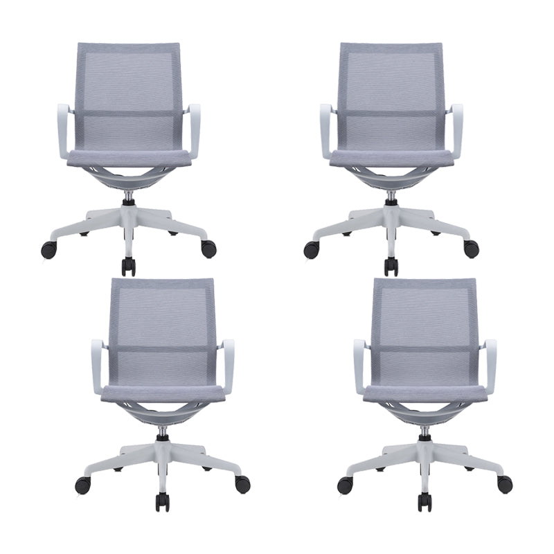 Modern Fixed Arm Conference Chair Office Ergonomic Mesh Task Chair